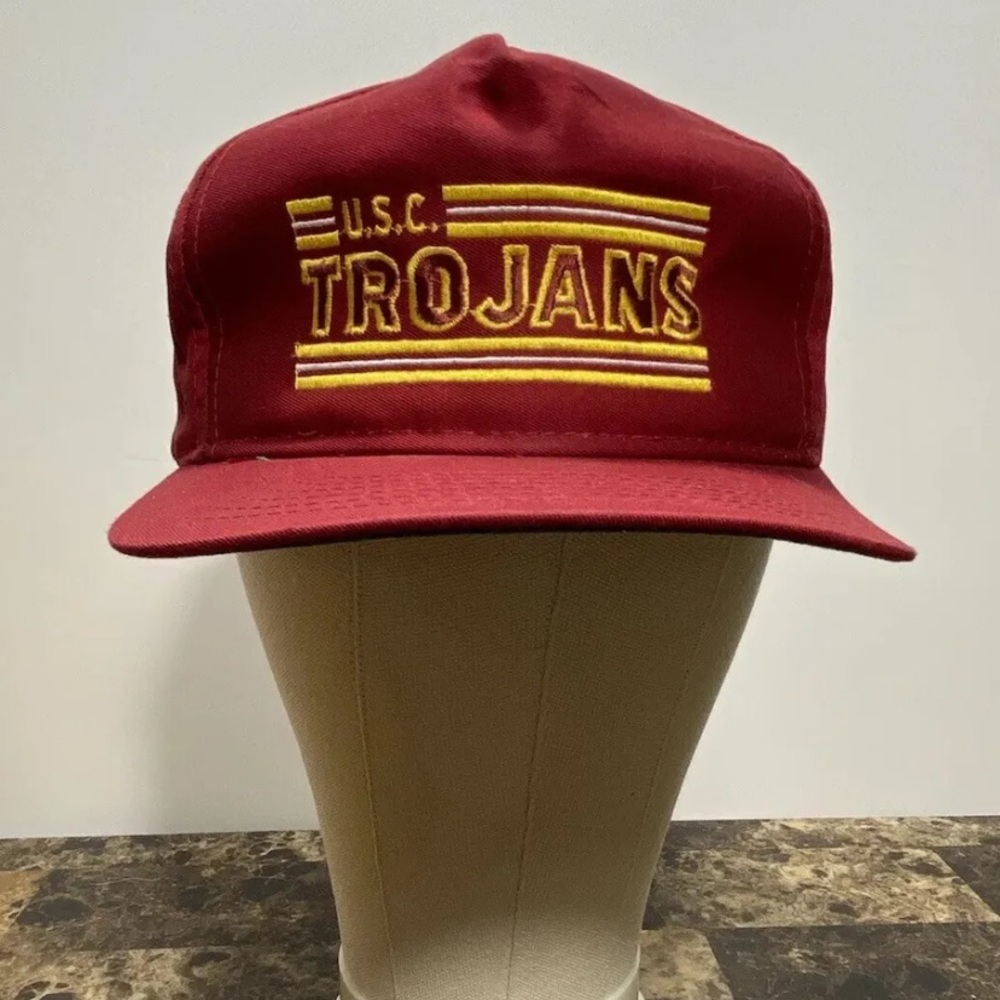 Vintage USC Trojans SoCal Drew Pearson Headwear Snapback Hat